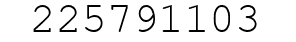 Number 225791103.