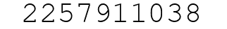 Number 2257911038.