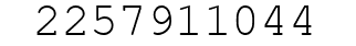 Number 2257911044.