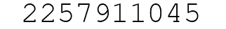 Number 2257911045.