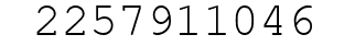 Number 2257911046.