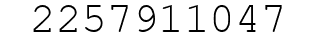 Number 2257911047.