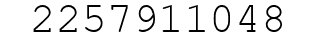 Number 2257911048.