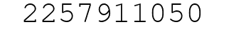 Number 2257911050.