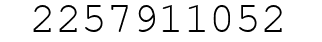 Number 2257911052.