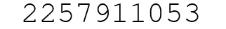 Number 2257911053.
