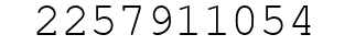 Number 2257911054.