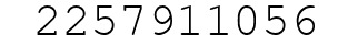 Number 2257911056.