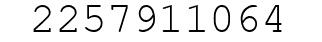 Number 2257911064.