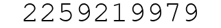 Number 2259219979.