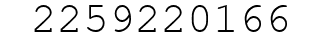 Number 2259220166.