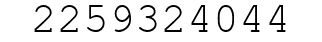 Number 2259324044.