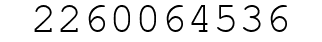 Number 2260064536.