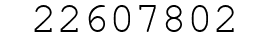 Number 22607802.