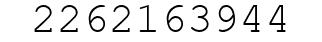 Number 2262163944.