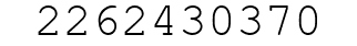 Number 2262430370.