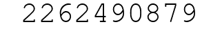 Number 2262490879.