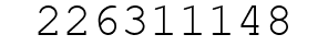 Number 226311148.