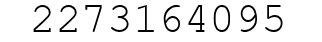 Number 2273164095.