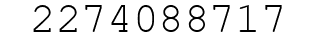 Number 2274088717.