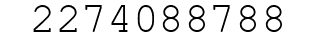 Number 2274088788.