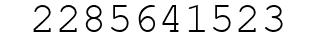 Number 2285641523.