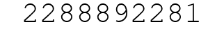 Number 2288892281.