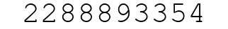 Number 2288893354.