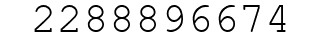 Number 2288896674.