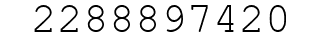 Number 2288897420.