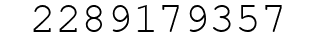 Number 2289179357.