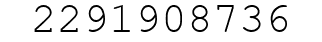 Number 2291908736.