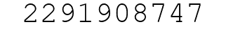 Number 2291908747.