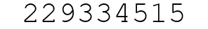 Number 229334515.
