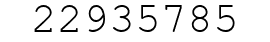 Number 22935785.