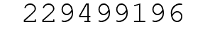 Number 229499196.