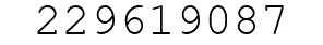 Number 229619087.
