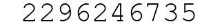 Number 2296246735.