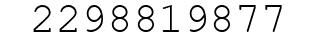 Number 2298819877.