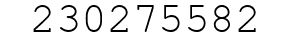 Number 230275582.