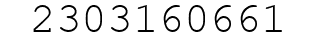 Number 2303160661.