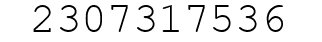 Number 2307317536.