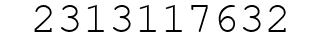 Number 2313117632.