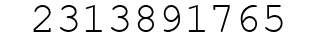 Number 2313891765.