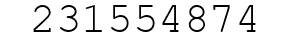 Number 231554874.