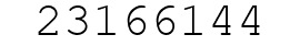 Number 23166144.