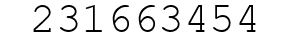 Number 231663454.