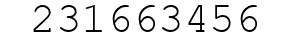 Number 231663456.