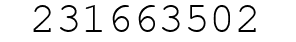 Number 231663502.