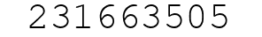 Number 231663505.
